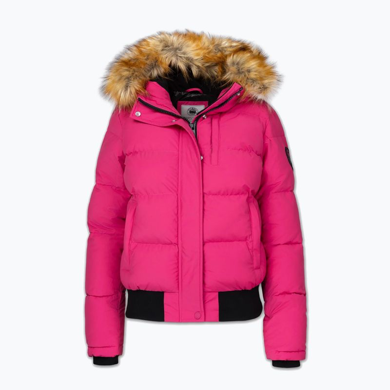 Női télikabát Pitbull Azalea Quilted Hooded raspberry red 7