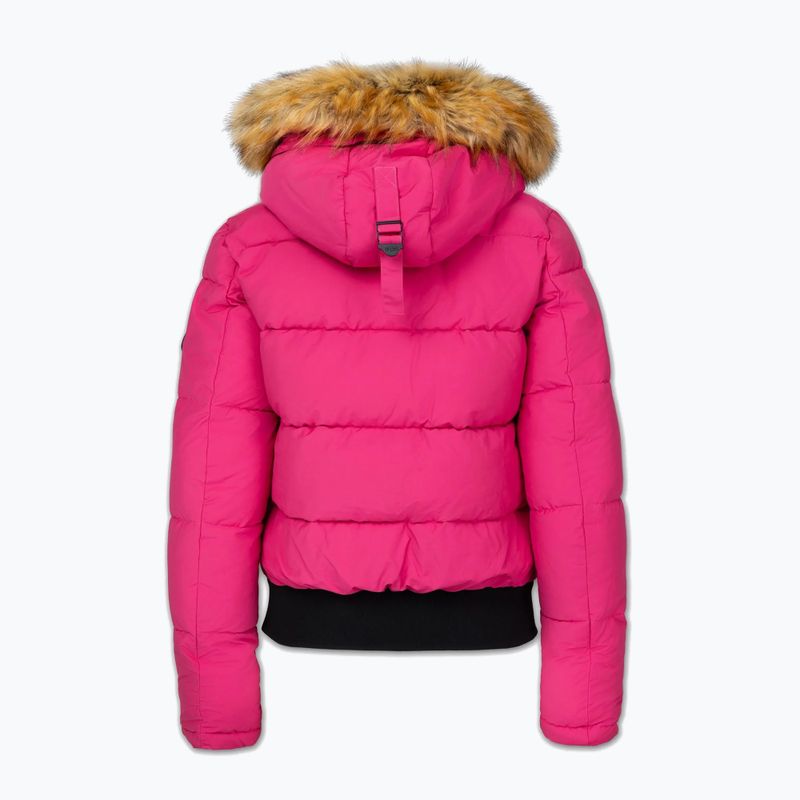 Női télikabát Pitbull Azalea Quilted Hooded raspberry red 8