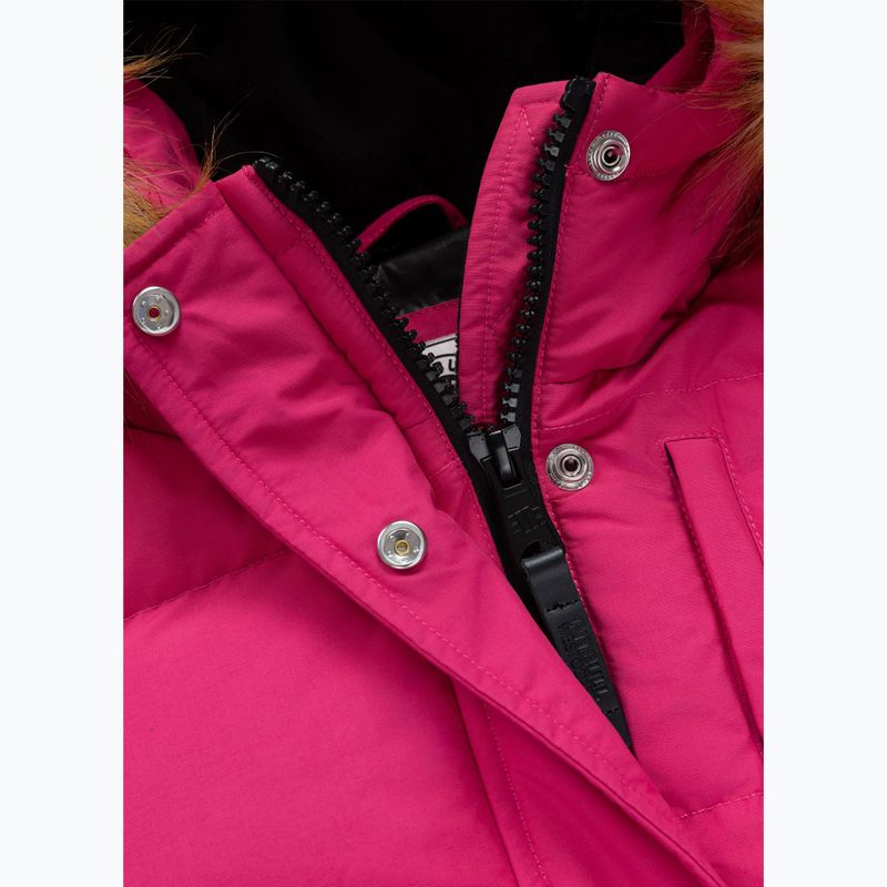 Női télikabát Pitbull Azalea Quilted Hooded raspberry red 9