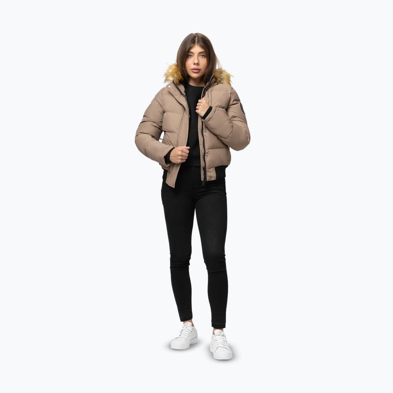 Női télikabát Pitbull Azalea Quilted Hooded dark sand 2