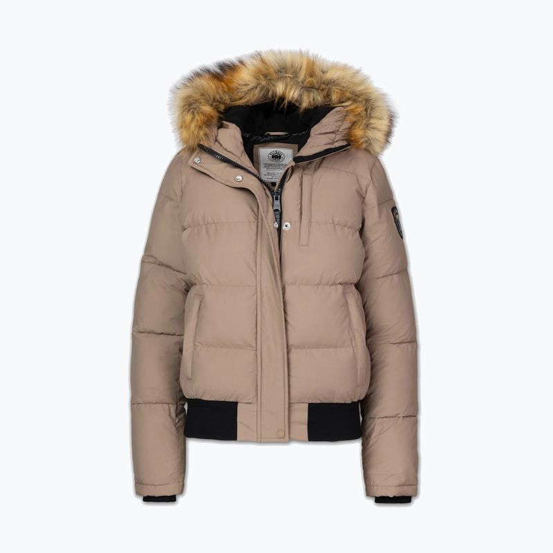 Női télikabát Pitbull Azalea Quilted Hooded dark sand 7