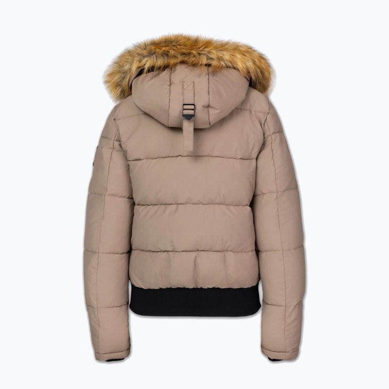Női télikabát Pitbull Azalea Quilted Hooded dark sand 8