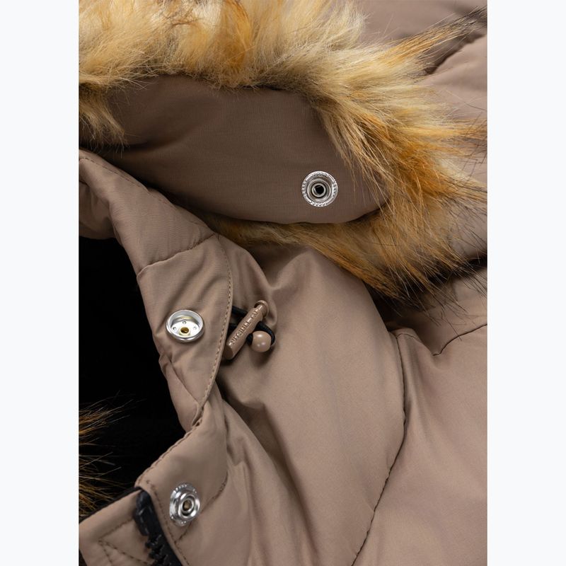 Női télikabát Pitbull Azalea Quilted Hooded dark sand 10