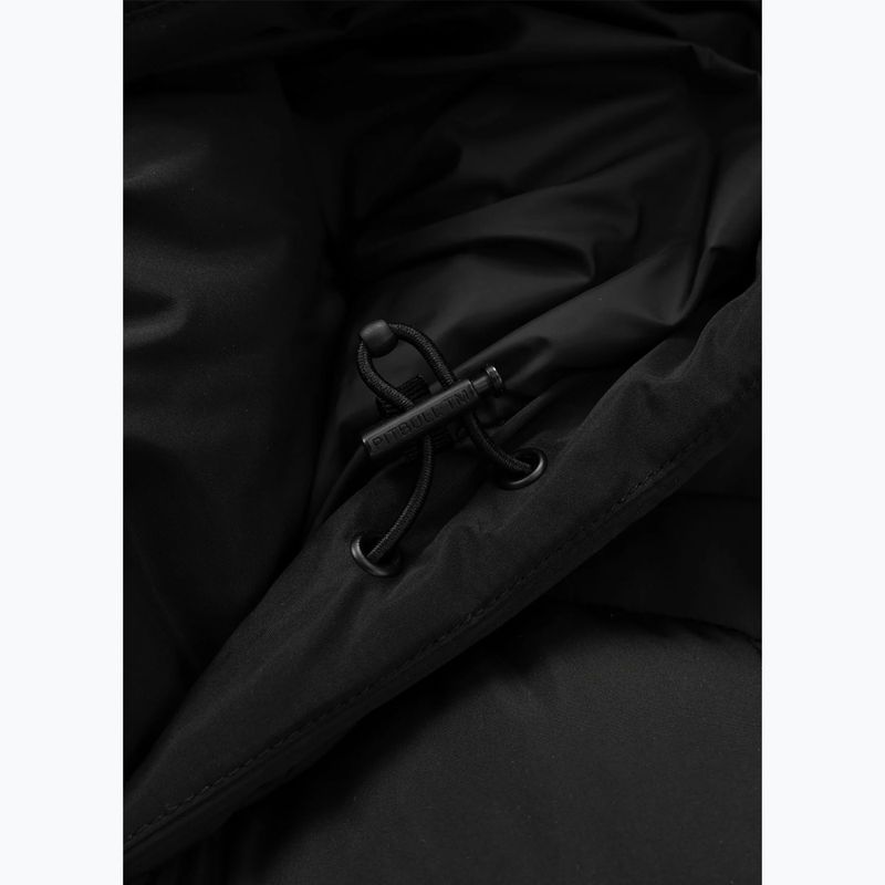 Női bélelt kapucnis hosszú mellény Pitbull Ashley black 9