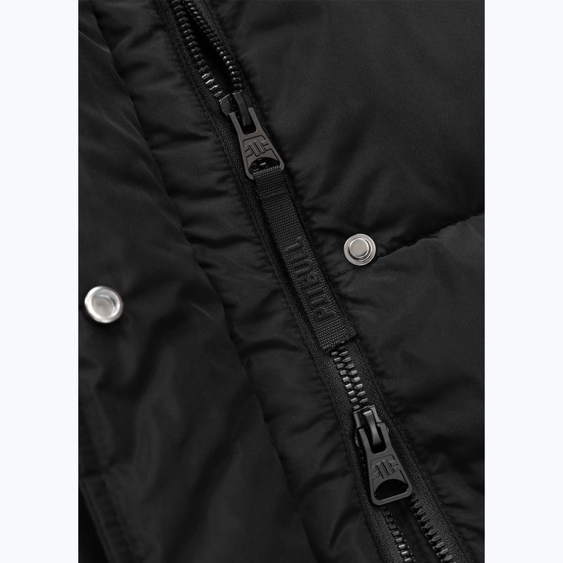 Női bélelt kapucnis hosszú mellény Pitbull Ashley black 12