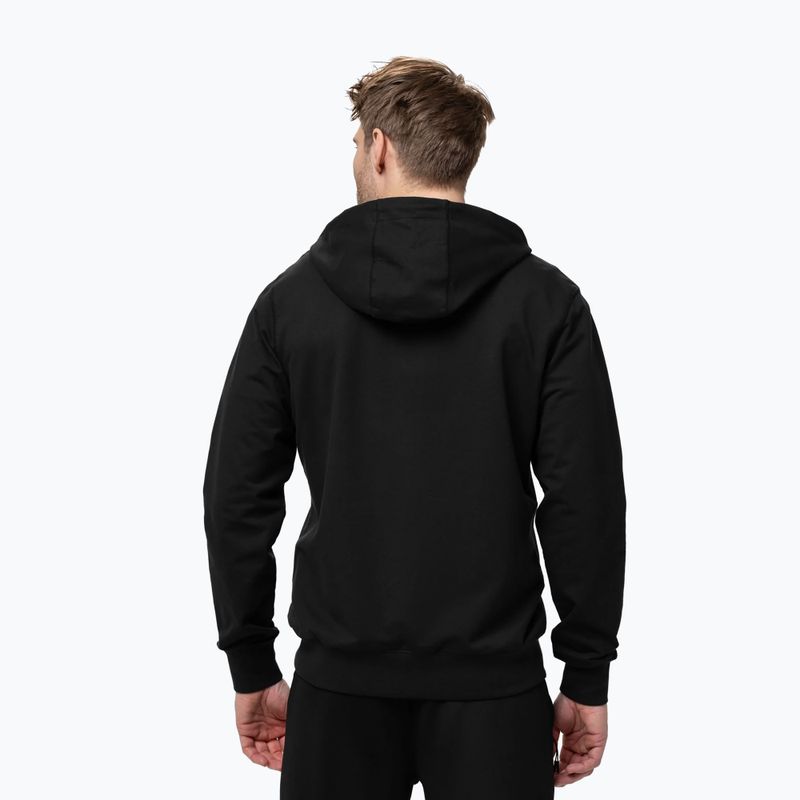 Férfi pulóver Pitbull Nugget Small Logo Hooded Zip black 3