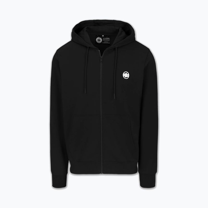 Férfi pulóver Pitbull Nugget Small Logo Hooded Zip black 5