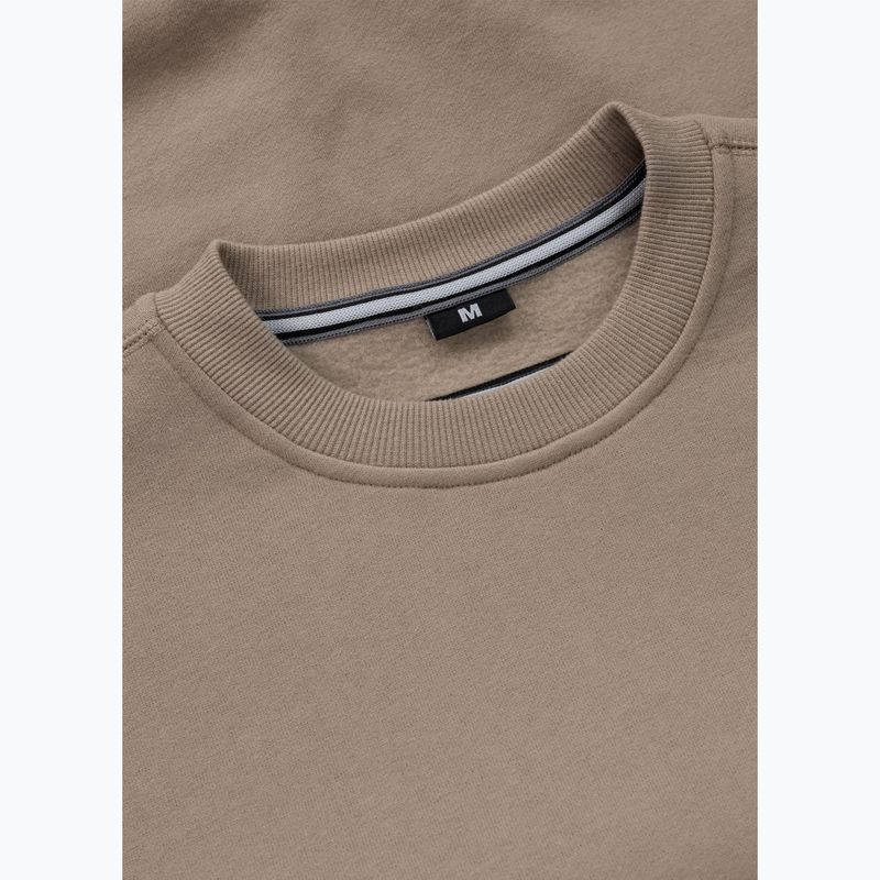 Férfi pulóver Pitbull Small Logo Crewneck pale sand 8