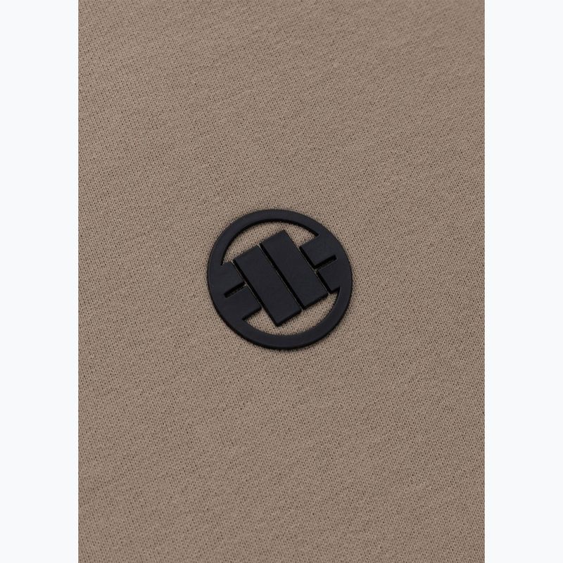 Férfi pulóver Pitbull Small Logo Crewneck pale sand 9