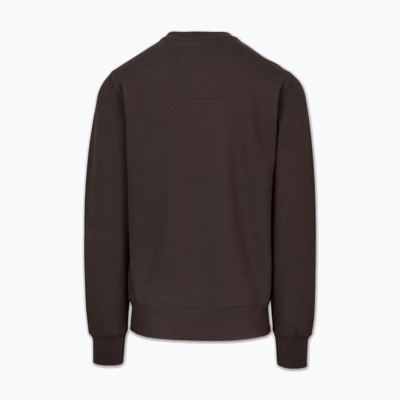 Férfi pulóver Pitbull Small Logo Crewneck dark chocolate 5