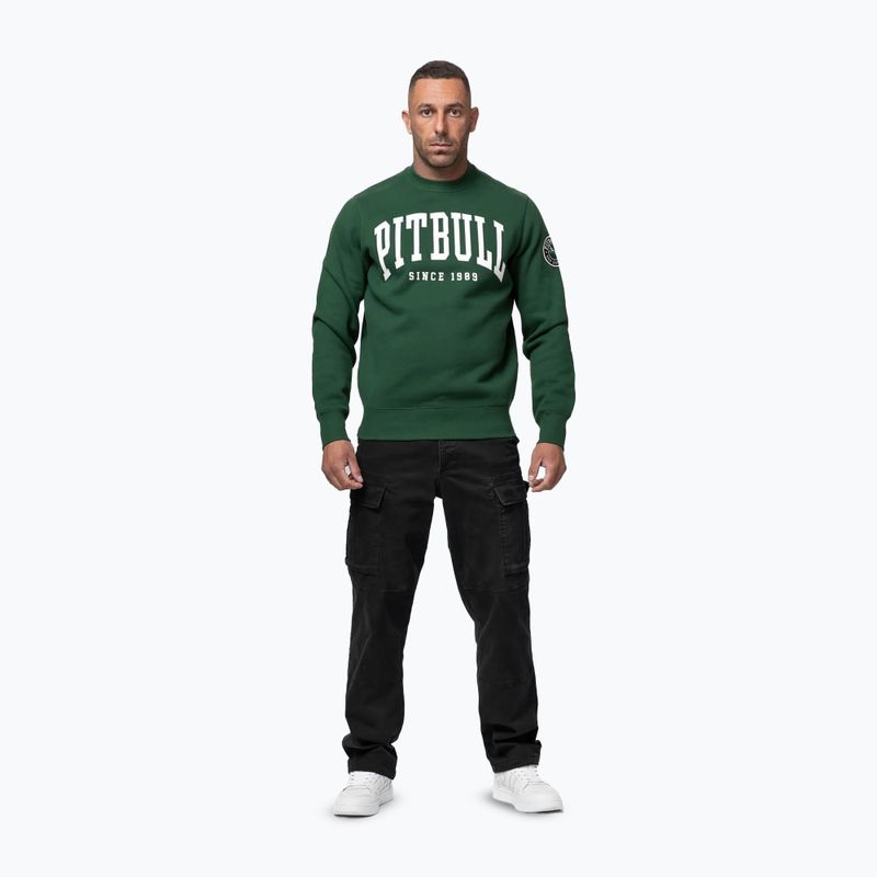 Férfi pulóver Pitbull Norton Crewneck green 2