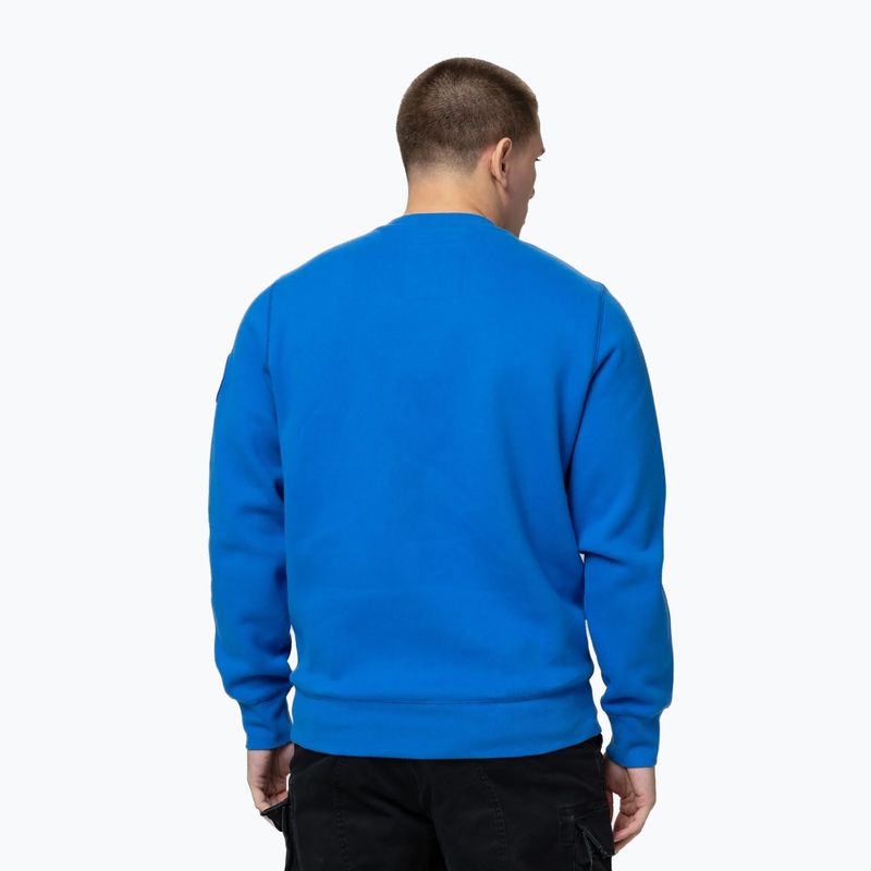 Férfi pulóver Pitbull Norton Crewneck azure blue 3