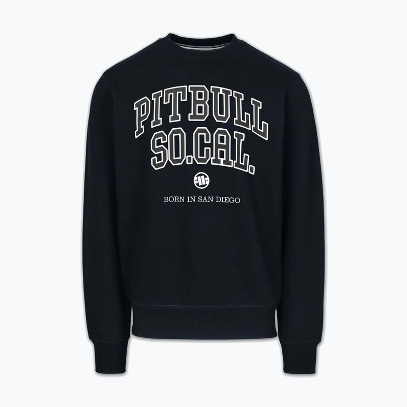 Férfi pulóver Pitbull So Cal Crewneck dark navy 4