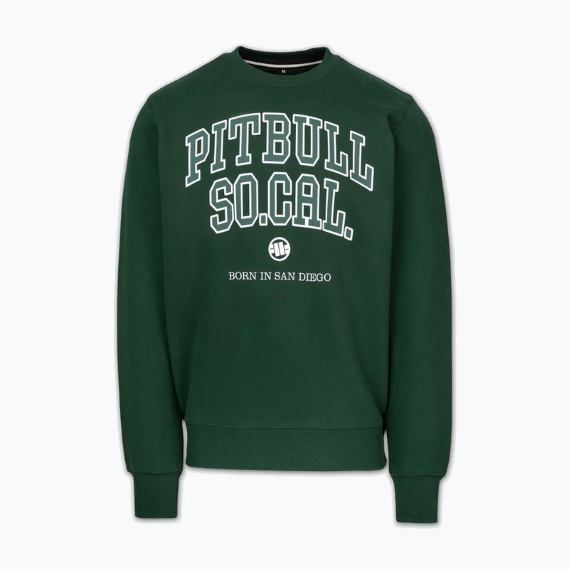 Férfi pulóver Pitbull So Cal Crewneck hunter green 4
