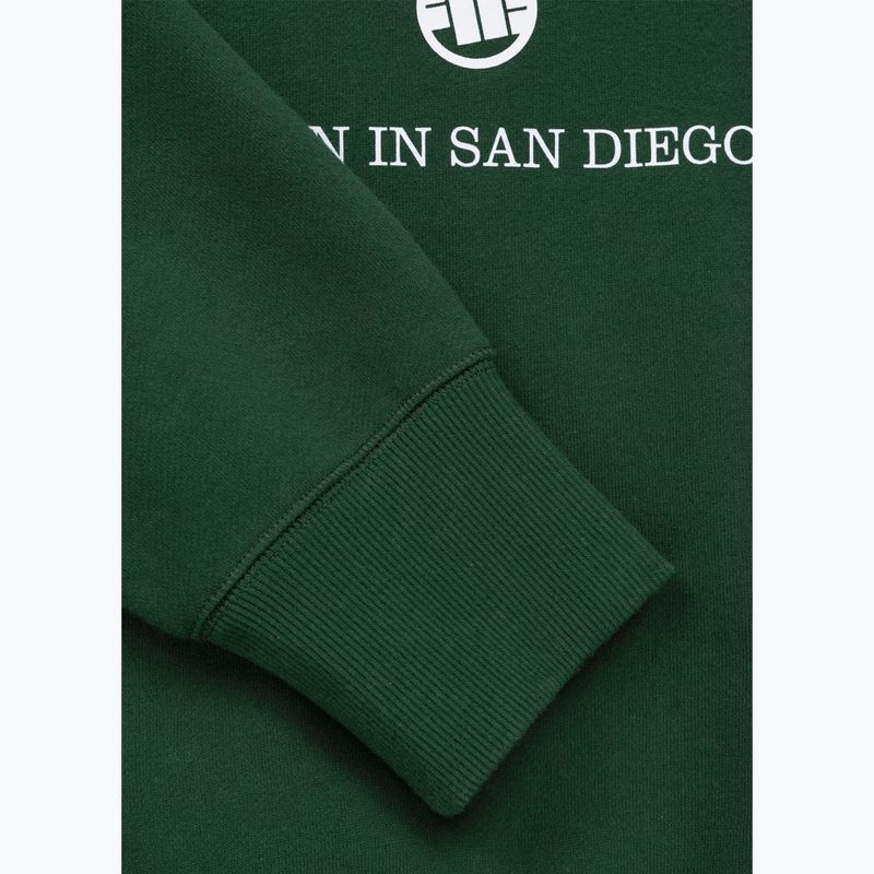 Férfi pulóver Pitbull So Cal Crewneck hunter green 9
