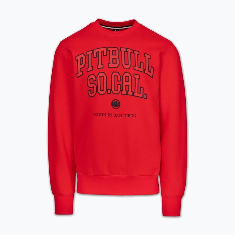 Férfi pulóver Pitbull So Cal Crewneck fluorescent red 4