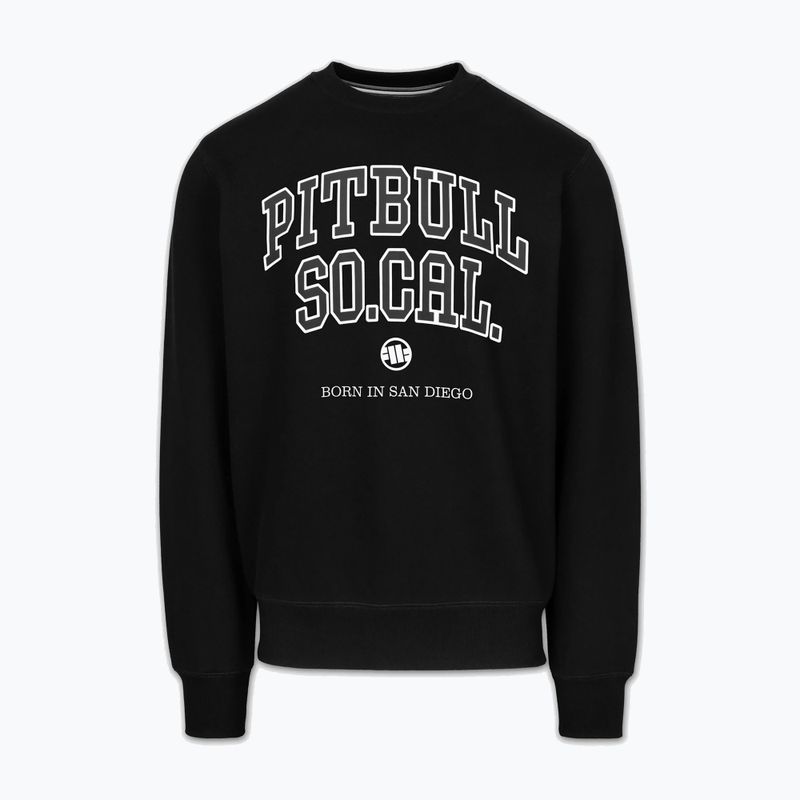 Férfi pulóver Pitbull So Cal Crewneck black 2