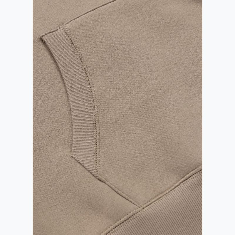 Férfi kapucnis pulóver Pitbull Small Logo Hooded pale sand 9