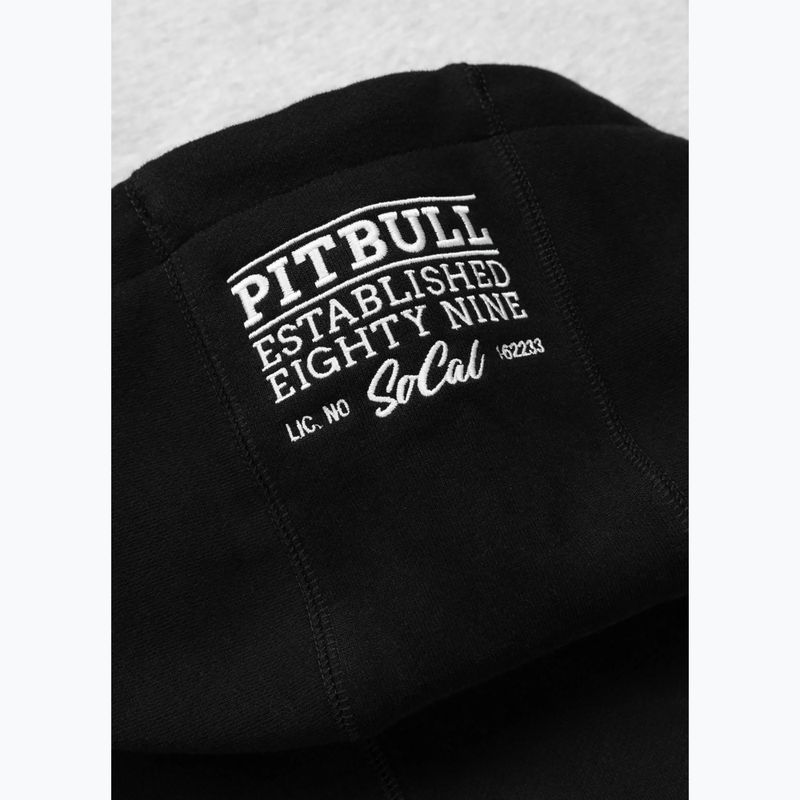 Férfi pulóver Pitbull Gibson Hooded black/grey melange 4