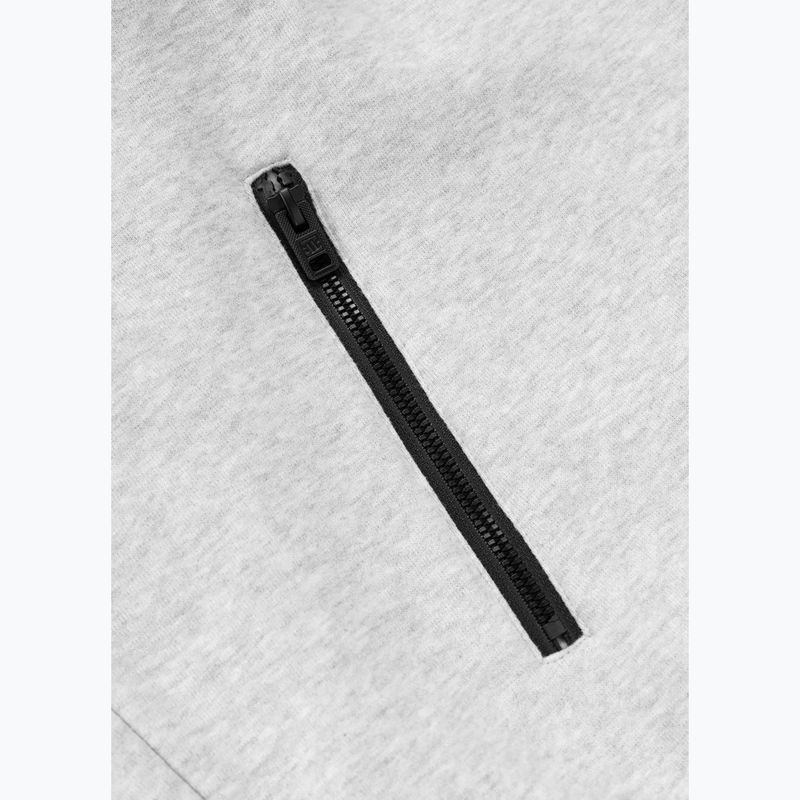 Férfi pulóver Pitbull Gibson Hooded black/grey melange 7