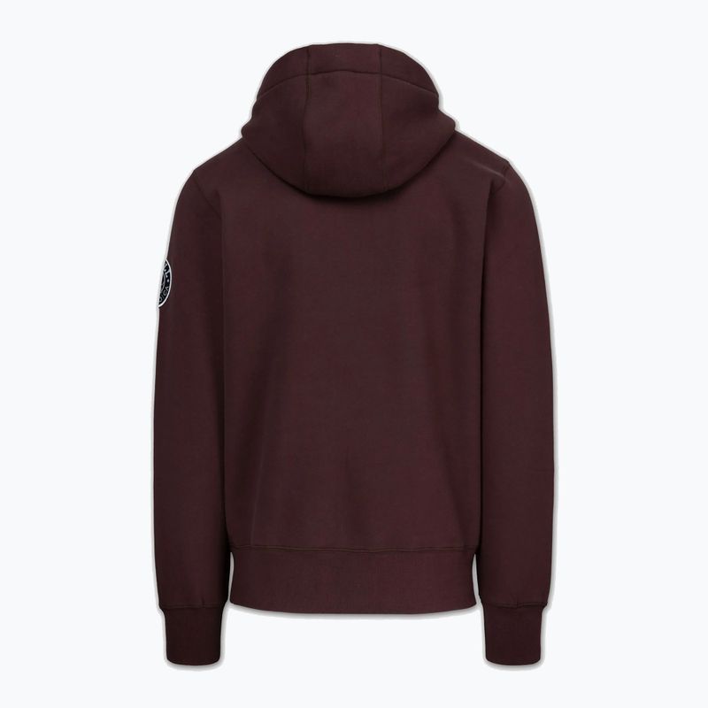 Férfi kapucnis pulóver Pitbull Norton Hooded dark burgundy 5