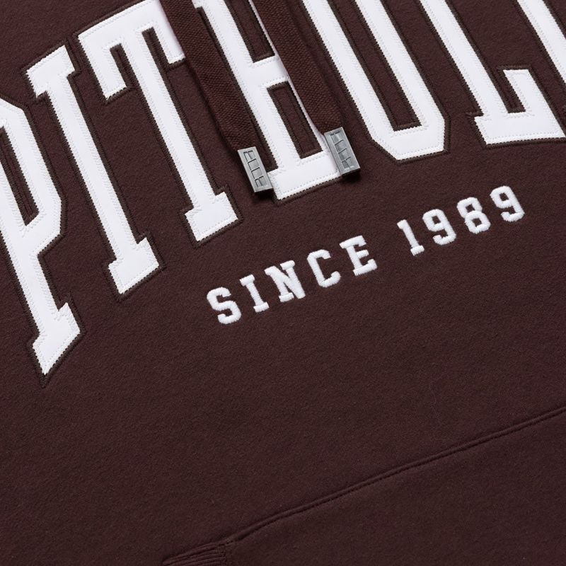 Férfi kapucnis pulóver Pitbull Norton Hooded dark burgundy 7