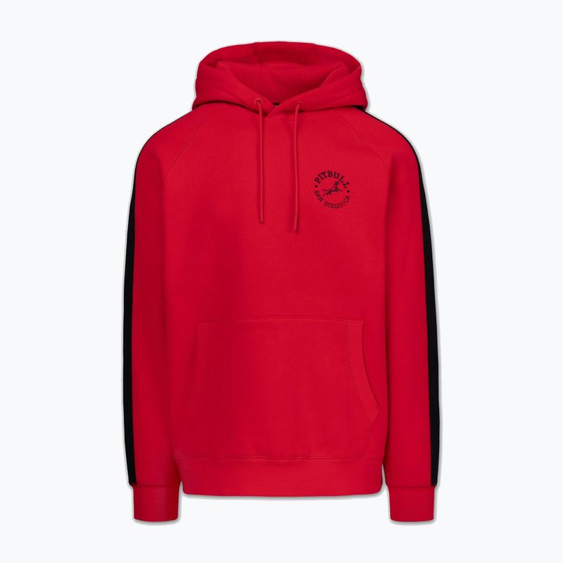 Férfi pulóver Pitbull San Diego Ca Hooded red 4