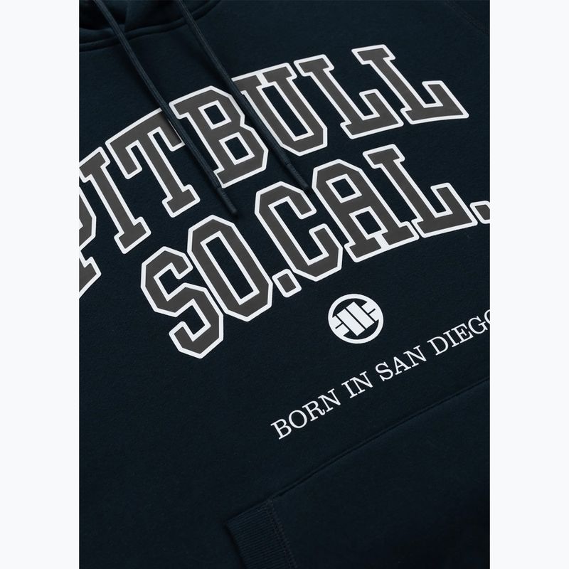 Férfi kapucnis pulóver Pitbull So Cal Hooded dark navy/red 7