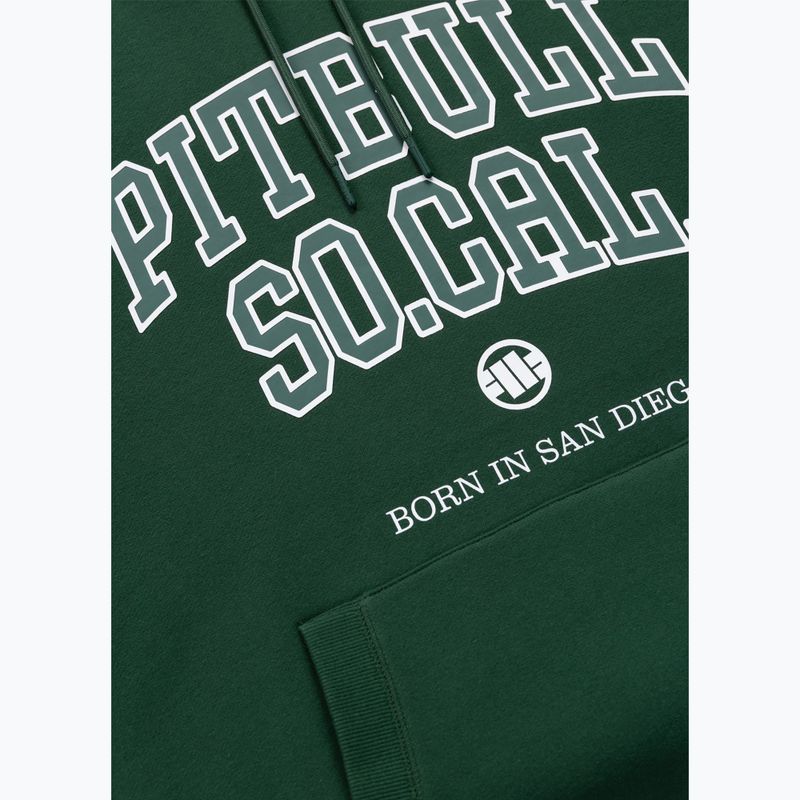 Férfi pulóver Pitbull So Cal Hooded hunter green 7