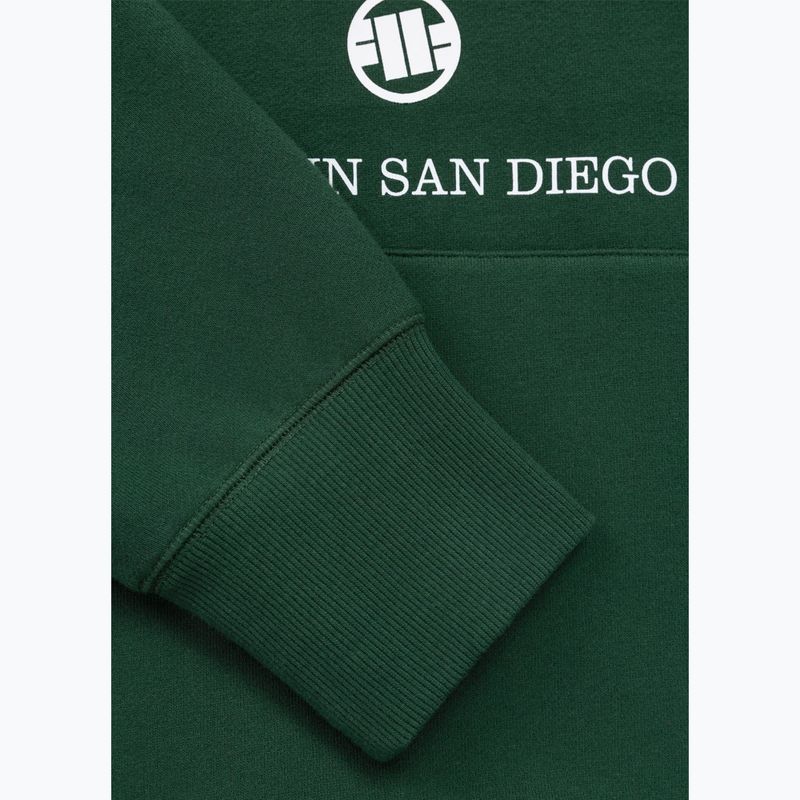 Férfi pulóver Pitbull So Cal Hooded hunter green 8