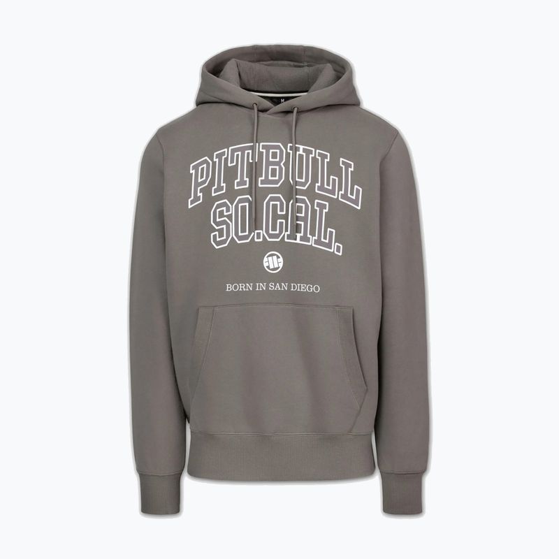 Férfi pulóver Pitbull So Cal Hooded taupe 4