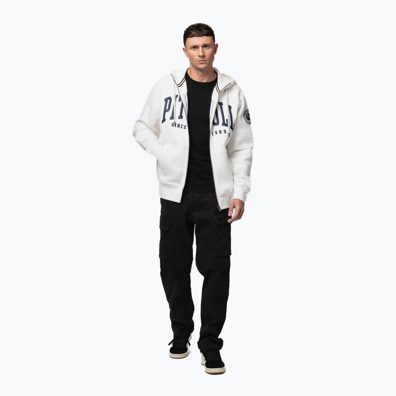 Férfi kapucnis pulóver Pitbull Norton Hooded Zip off white 2
