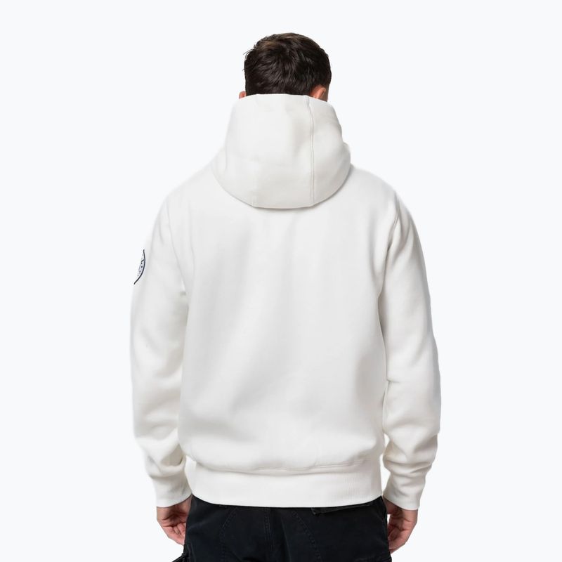 Férfi kapucnis pulóver Pitbull Norton Hooded Zip off white 3