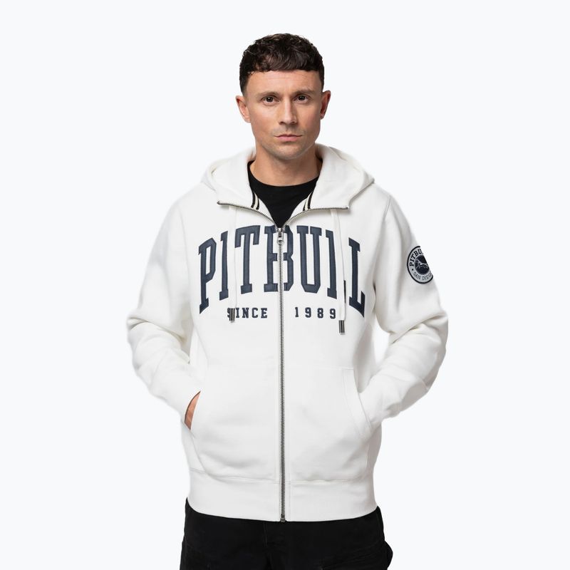 Férfi kapucnis pulóver Pitbull Norton Hooded Zip off white 4