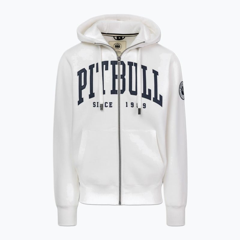 Férfi kapucnis pulóver Pitbull Norton Hooded Zip off white 7