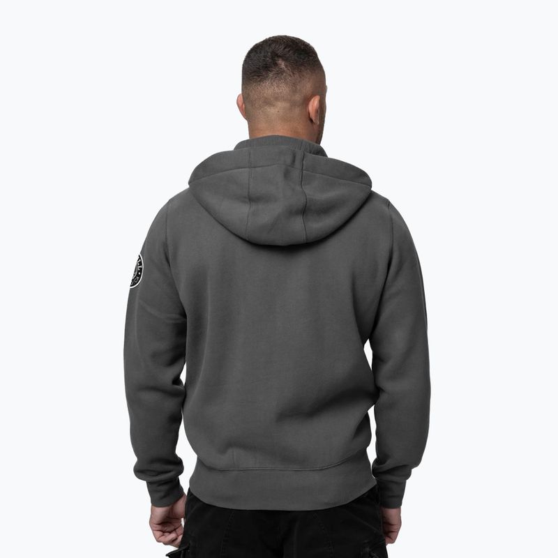 Férfi pulóver Pitbull Norton Hooded Zip graphite 3