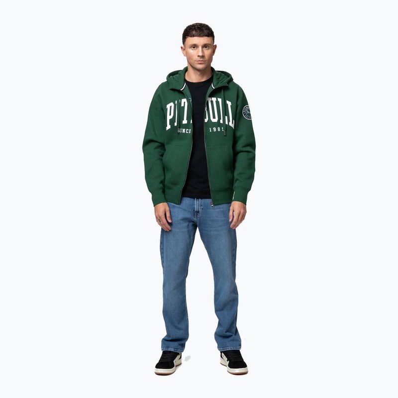 Férfi kapucnis pulóver Pitbull Norton Hooded Zip hunter green 2