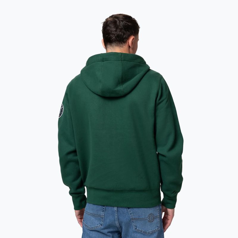 Férfi kapucnis pulóver Pitbull Norton Hooded Zip hunter green 3
