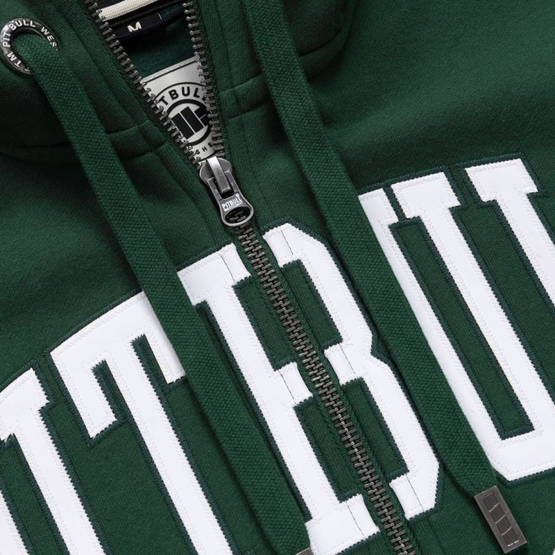 Férfi kapucnis pulóver Pitbull Norton Hooded Zip hunter green 8