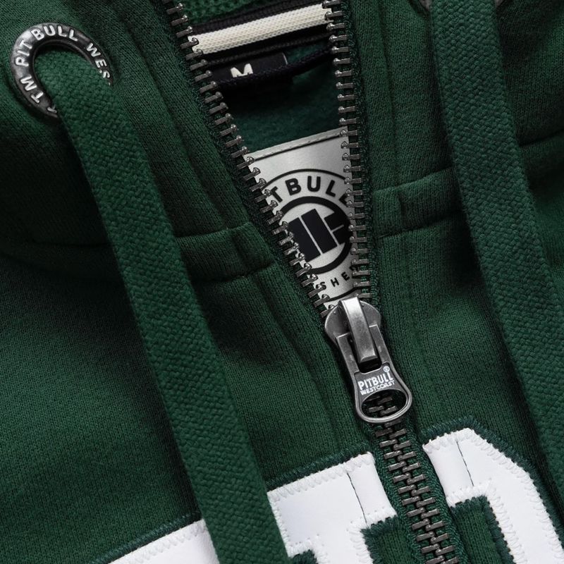Férfi kapucnis pulóver Pitbull Norton Hooded Zip hunter green 9