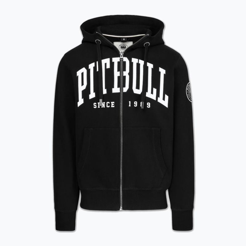 Férfi cipzáras kapucnis pulóver Pitbull Norton Hooded Zip black 5