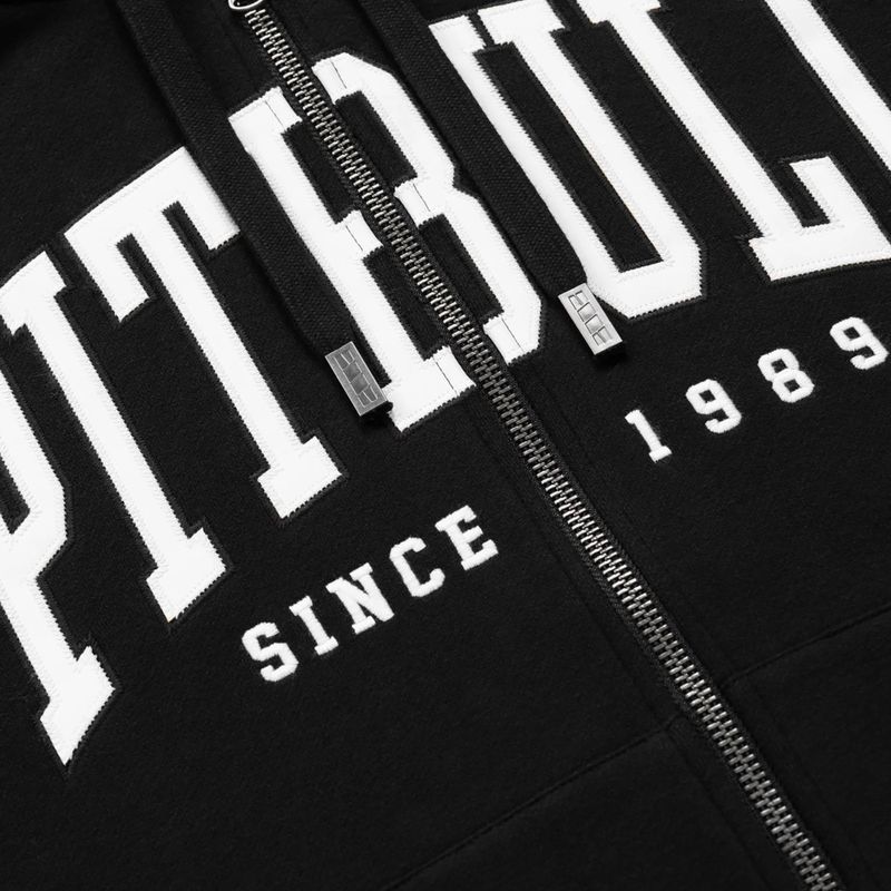 Férfi cipzáras kapucnis pulóver Pitbull Norton Hooded Zip black 7