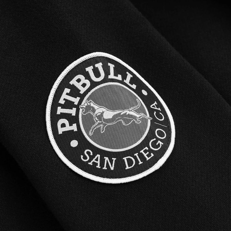 Férfi cipzáras kapucnis pulóver Pitbull Norton Hooded Zip black 10
