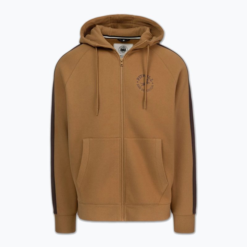 Férfi kapucnis pulóver Pitbull San Diego Ca Hooded Zip honey yellow 5