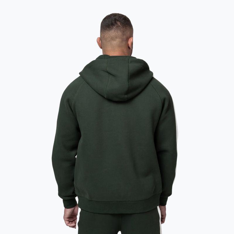 Férfi kapucnis cipzáras pulóver Pitbull San Diego Ca dark green 3