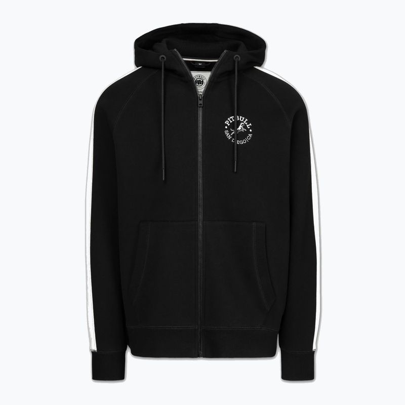 Férfi pulóver Pitbull San Diego Ca Hooded Zip black 5