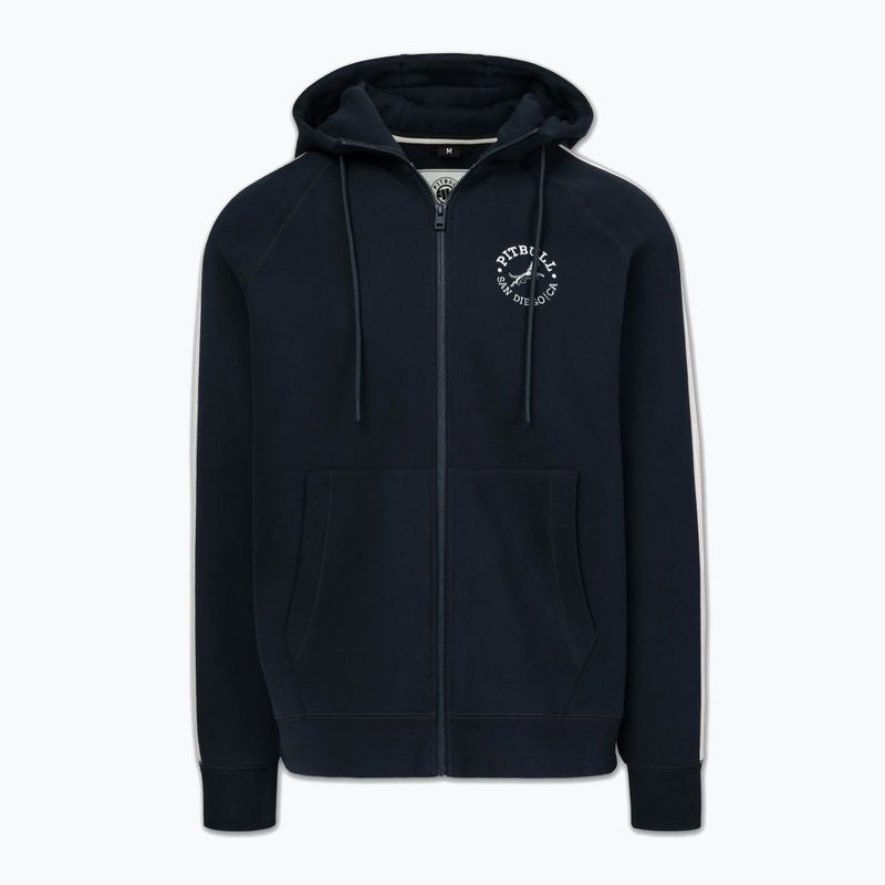 Férfi pulóver Pitbull San Diego Ca Hooded Zip dark navy/red 6