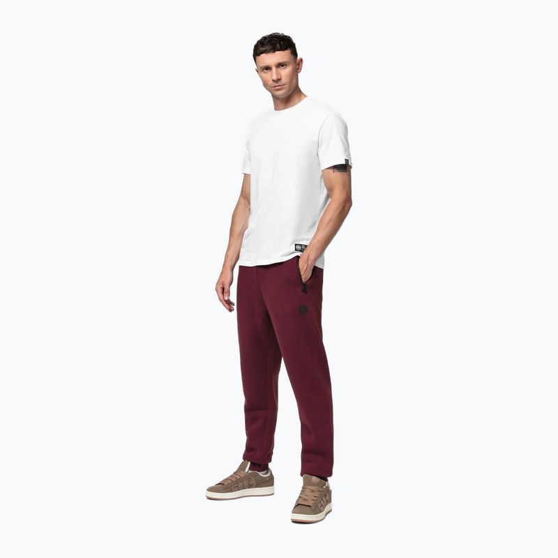 Férfi nadrág Pitbull Hilltop Track Hatton burgundy 2