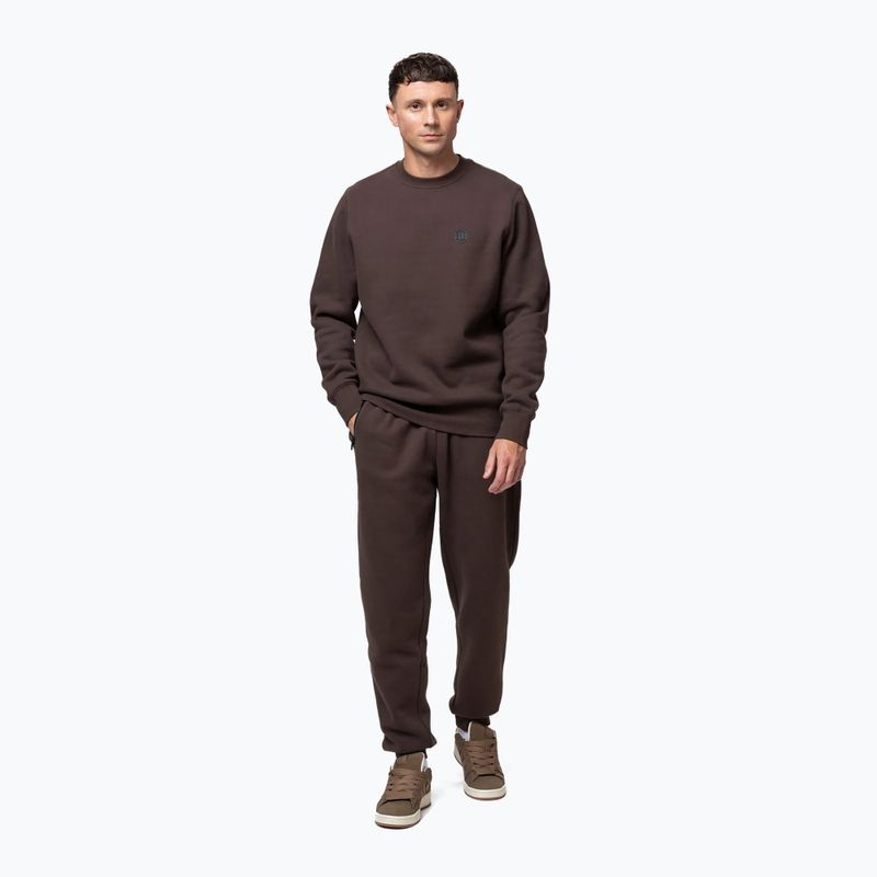Férfi melegítőnadrág Pitbull Hilltop Track Hatton dark chocolate 2