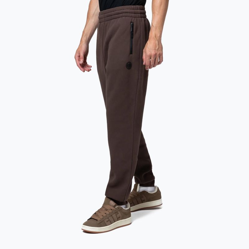 Férfi melegítőnadrág Pitbull Hilltop Track Hatton dark chocolate 5
